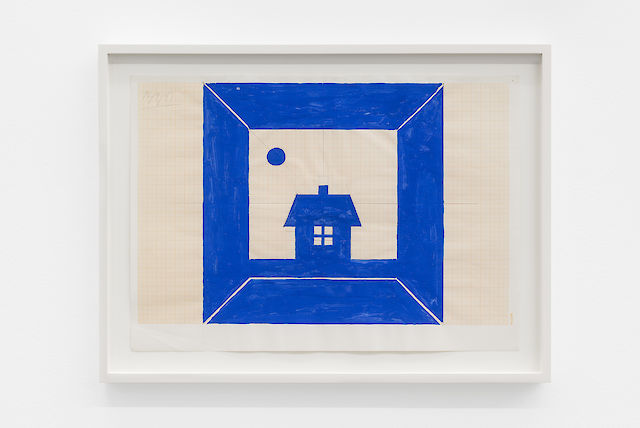 Albert Mertz, Untitled, 1987, Gouache on paper, 29.7&nbsp;×&nbsp;42 cm, framed:: 36.2&nbsp;×&nbsp;48.5 cm
