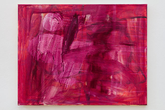 Soshiro Matsubara, Pink Moon, 2020, Oil and acrylic on canvas, 56&nbsp;×&nbsp;73&nbsp;×&nbsp;2 cm