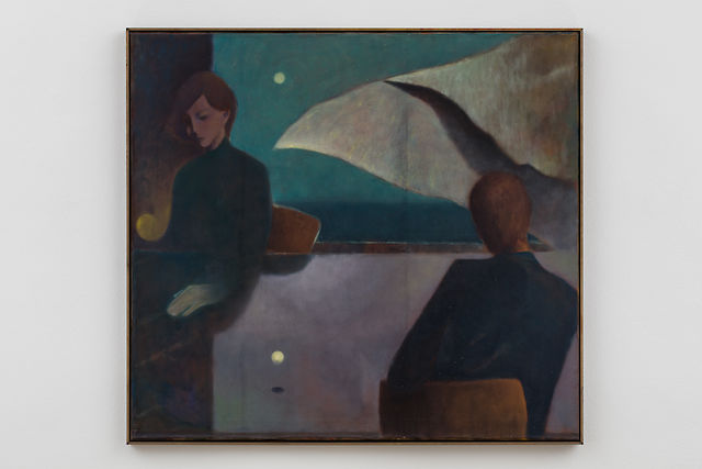 Ernst Yohji Jaeger, Untitled 6 (seated), 2020, oil on canvas, 90.5&nbsp;×&nbsp;100 cm, framed 93&nbsp;×&nbsp;101 cm