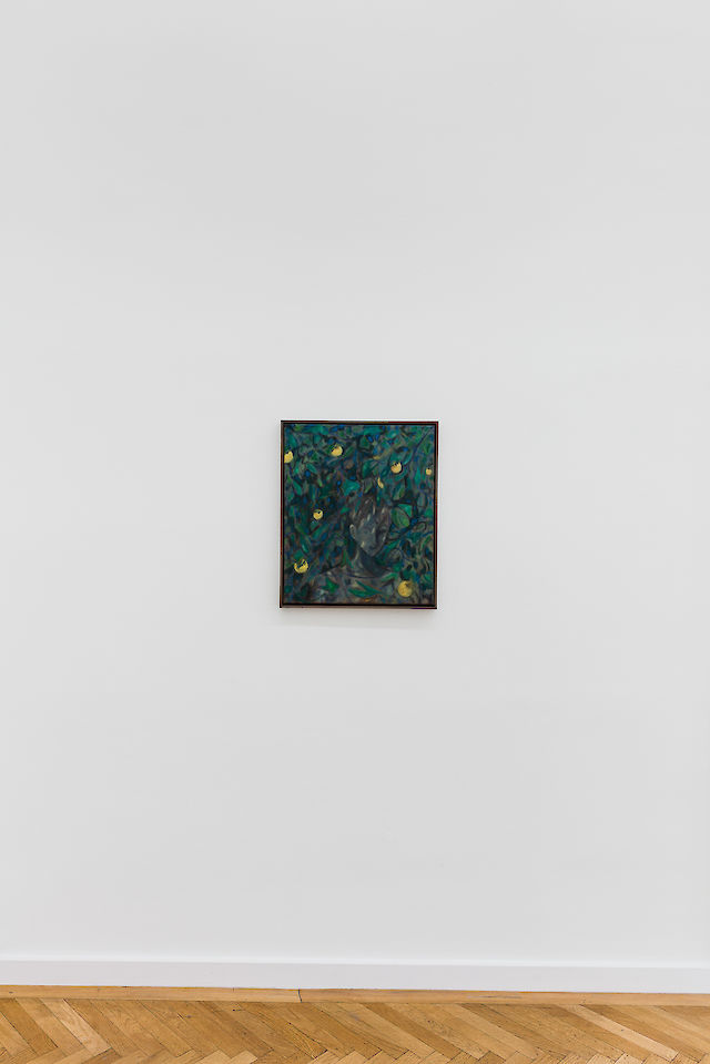 Ernst Yohji Jaeger, Untitled 5 (quinces), 2020, oil on canvas, 53.5&nbsp;×&nbsp;45 cm, framed 56.5&nbsp;×&nbsp;47 cm