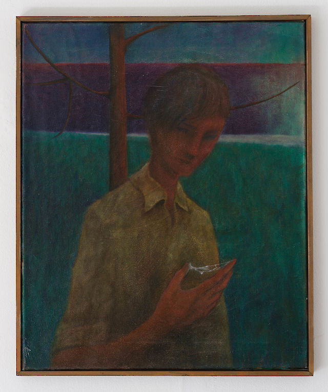 Ernst Yohji Jaeger, Untitled 6, 2019, oil on canvas in artist-made frame, 45,5&nbsp;×&nbsp;54,5 cm