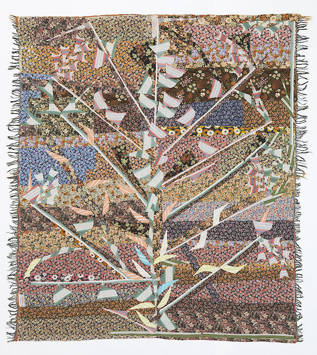 Noa Eshkol, Wild Tree I, 1989, Cotton, wevenit, jersey, 260&nbsp;×&nbsp;228 cm, Photo by Jens Ziehe, Courtesy of Neugerriemschneider, Berlin