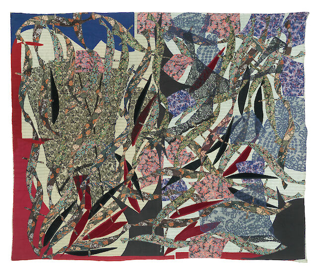 Noa Eskhol, Wind in the Forest, 1995, Cotton, linen, synthetic thread, 220&nbsp;×&nbsp;265 cm, Photo by Jens Ziehe, Courtesy of Neugerriemschneider, Berlin