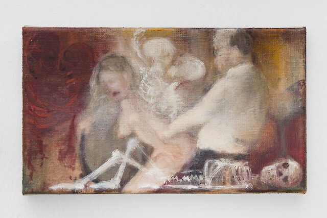 Joanna Woś, Untitled, 2022, Oil on linen, 14&nbsp;×&nbsp;24 cm All photos by Kun​st​-doku​men​ta​tion​.com