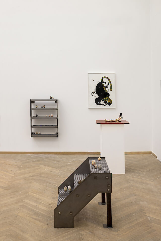 Nina Beier, Soshiro Matsubara, installation view CHART, Copenhagen, 2022, photo by Jan Søndergaard