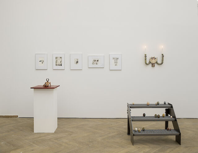 Nina Beier, Soshiro Matsubara, installation view CHART, Copenhagen, 2022, photo by Jan Søndergaard