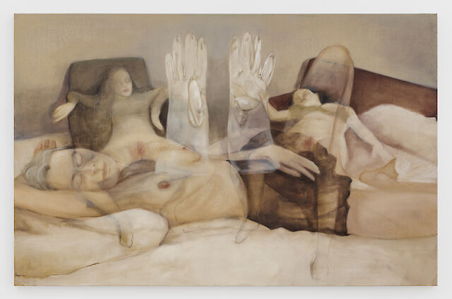 Joanna Woś, Untitled, 2022, Oil on linen, 90&nbsp;×&nbsp;140&nbsp;×&nbsp;3 cm