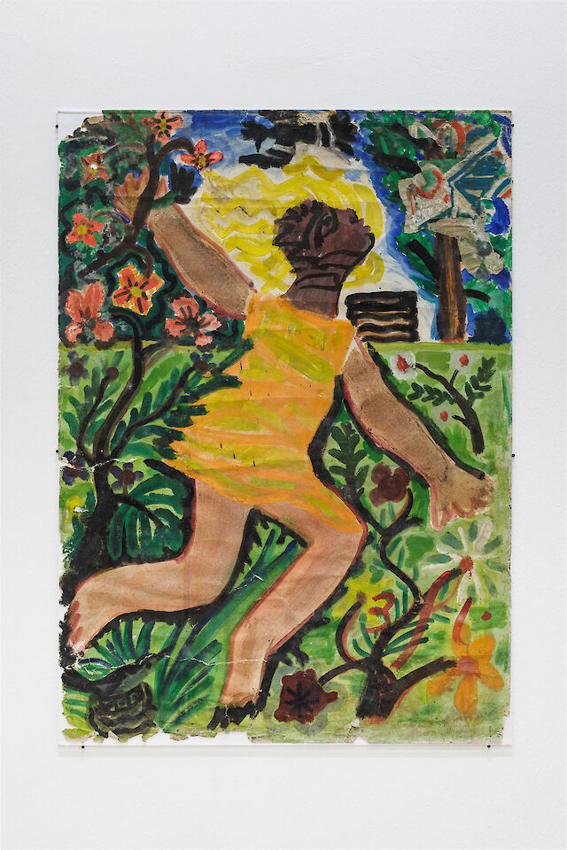 Fedir Tetyanych, Marked by the Sun, 1970s, Gouache on paper, 86&nbsp;×&nbsp;62 cm, Courtesy of the artist’s family