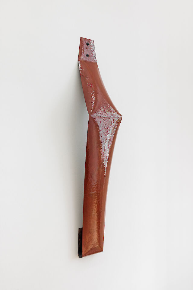 Marie Lund, Slips, 2023, copper, glass enamel, 150&nbsp;×&nbsp;130&nbsp;×&nbsp;20 cm